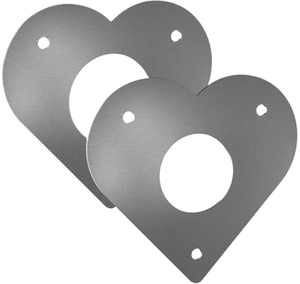 Fågelhus hålskydd – 8,0 x 7,5 cm fågelhus entré rovdjurskydd, robust metall | anti-ekorre hackspett ingångsskydd med naturligt oxiderat lager, kapellådskydd för sparvhus
