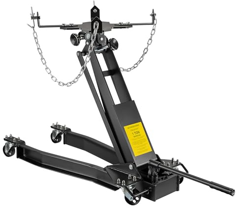 Wiltec Getriebeheber bis 1 t Traglast, höhenverstellbar 180-790 mm | Motorheber, Motorblock, mit Rollen