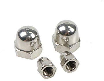 Écrou borgne en acier inoxydable 304, écrou, vis décorative, écrou borgne à tête sphérique, M5 (80 pièces)