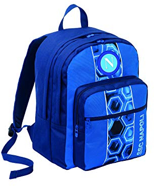 ssc napoli Zaino Doppio Scomparto, Napoli Keep Winning, Blu, Scuola & Tempo Libero, Unisex Bambini, Unica