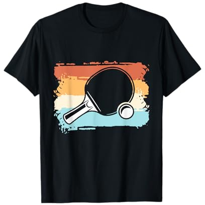 Tischtennisschläger Tischtennis Retro Motiv Geschenkidee T-Shirt