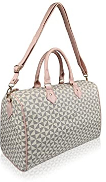 15 FARBEN Canvas Reisetaschen mit Wochenendbeutel – mittlere Größe Urlaub Reisetasche – ideal für Damen Sporttasche – Handgepäck Kabine Gepäck 50 cm x 30 x 25 cm, 35 Liter - QL216M, M