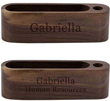 Faletony Personalisierte Visitenkartenhalter aus Holz,Visitenkarten Display Ständer Business Visitenkartenständer für Schreibtische, Bürogeschenk für Chef,Mann Papa Ehemann Geburtstagsgeschenk
