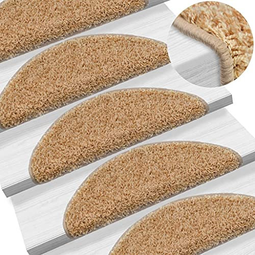 ECLAY Home Sets mit Teppich Stufenmatten 15 Stück creme 65x25 cm