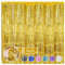 LITLANDSTAR 6 Pack 1m x 2.5m Tinsel Foil Fringe Curtains, Shimmer Metallic Streamers Curtain Tinsel Party Decorations for Birthday Wedding Bachelorette Holiday Party, Gold