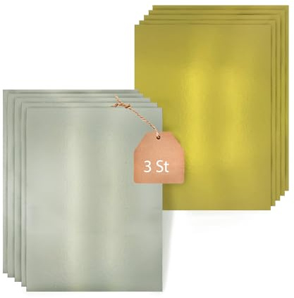 KITCHENDREAM Cake Board Set, Kuchenplatte, Eckig, Gold und Silber, 3 mm dicke Pappe, zum Servieren und Transportieren von Kuchen und Torten, auch für Party-Buffets, 3 Stk. 55x35cm