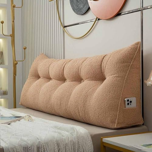 Racib Rückenkissen Sofa Hoch Rückenstützkissen Lesekissen Lesekissen Für Bett Und Sofa Ergonomisch Sofakissen Groß Beinhochlagerungskissen(C,100x20x50cm)