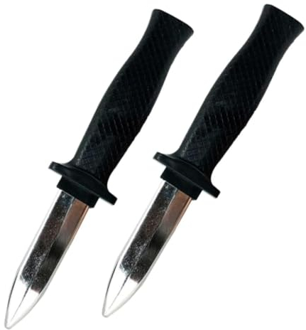 XKSOCT 2 Giocattoli a Scatto Magici Coltellini Finti con Lame Retrattili Coltelli da Pugnale a Scomparsa in Plastica per Scherzi Trucchi Giochi per Bambino Bomboniere Carnevale (Stile Classico)