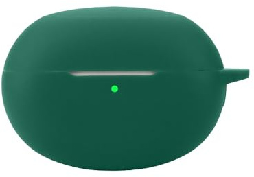 FTRONGRT Funda de Silicona para Auriculares Bluetooth para Realme Buds Air 6 Pro, Durable y a Prueba de Golpes, Fundas para Realme Buds Air 6 Pro Auricular Bluetooth.Verde Oscuro