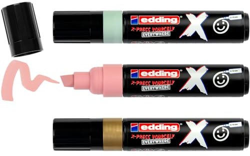edding 6900 X Multimarker 3er Set für Textilien Holz Kunststoff 2 mm