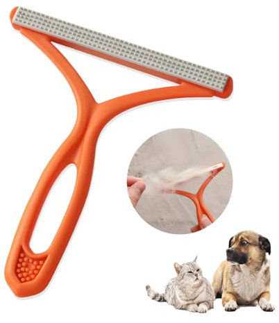 LANKOER Dog Hair Remover, Reusable Pet Hair Remover, Portable Lint Removal Cat Hair Remover Carpet Scraper, Clothes Fur Fuzz Brush for Dog Bed Cat Tree, Clothing, Car Mats, Couch, Furniture Rugs