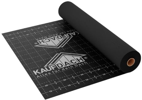 1,5m x 50m = 75qm KAUFDACH® MAXI Dachmembran Unterdeckbahn Unterspannbahn 140g/m2