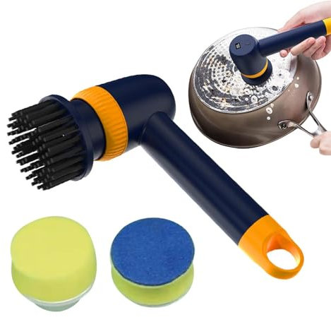 Cepillo eléctrico para platos, cepillo de cocina inalámbrico, limpiador eléctrico, cepillo limpiador de ducha, cepillo de cocina, cepillo para lavar platos, baño, ollas, sartenes, cocina