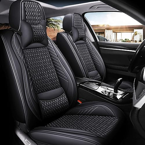 maiqiken Autositzbezug für Crosstrek, Lucky Man Club, Crosstrek Hybrid, Komplettset 5-Sitze, Deluxe - Schwarz