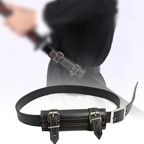 Tokaneit Schwert Halterung Gürtel, Schwerthalter Rücken Gürtel, Katana Schwerthalter mit Gürtels, für Nachstellungen, Cosplay und Samurai, Enthusiasten