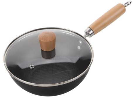 Alipis Olla Pequeña De Hierro Tapa Para Wok Pequeño De Cocina Wok Tradicional Para Cocinar Casa Utensilio De Cocina Para Saltear