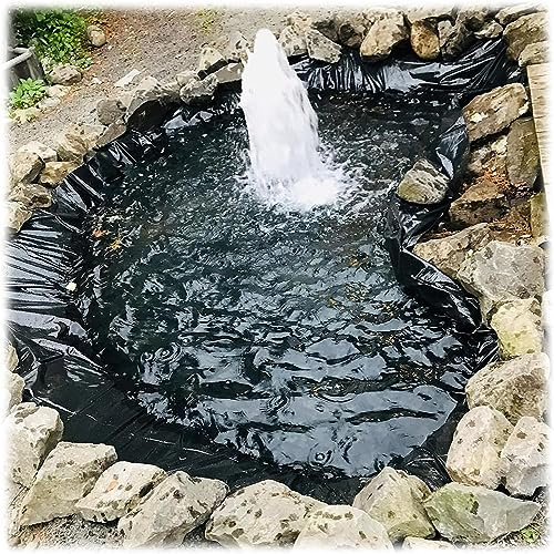 Revestimiento de estanque resistente de 0,12 mm, membrana impermeable para estanques de peces y piscinas de jardín, 4 x 6 m, 4 x 7 m, forro de paisaje duradero para camas de jardín elevadas