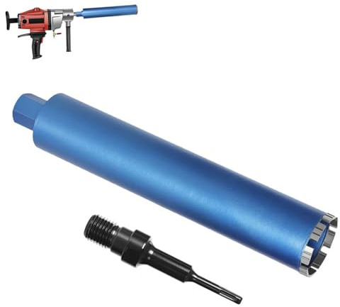 1 ¼ UNC Diamantbohrkrone Ø 102mm L 460mm 9 Segmente SDS-Plus Beton Fliesen | mit 10mm Turbo, Dosensenker Diamant-Bohrkron Kernbohrkrone für Kernbohrgeräte, Nass- / Trocken Bohrkrone Fliesenbohrer