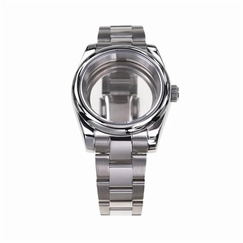 YELEMEABHB 36 mm, 39 mm, modell med safirglas, vattentålig boett, passar till for NH35 NH36 NH34 automatiskt urverk, 28,5 mm Klockfodral(A,36mm)