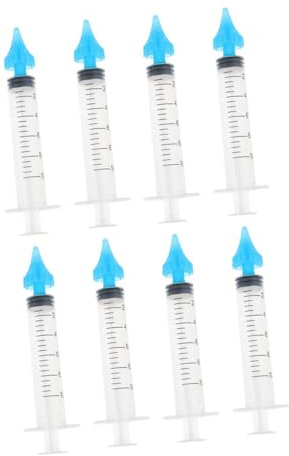 HEMOTON 4 ensembles Lot de Irrigateurs Oreille Portables Auriculaire à Piston avec Embout Évasé Outil Sûr et Confortable pour Nettoyage Du Cérumen Soin des Oreilles
