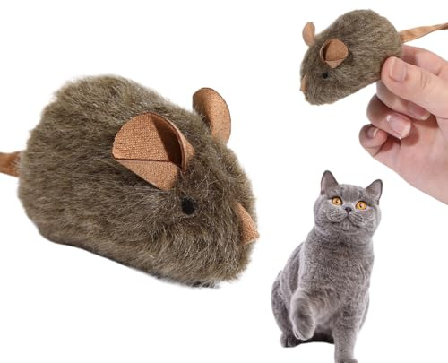 Katt Tuggleksak | 2 Stycken Interaktiv Realistisk Mus Husdjurtillbehör | Katt Tuggleksaker | För Mental Stimulering Klöstrning Inomhus Park Trädgård Golvlek