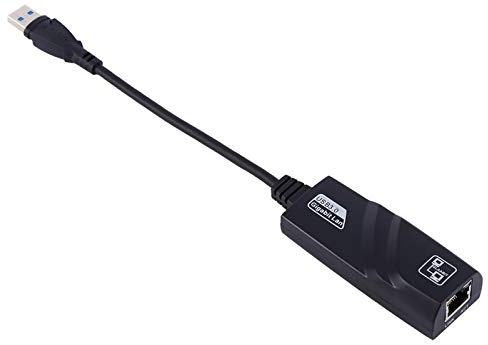TOPINCN Adaptador de Red Ethernet de Alta Velocidad USB 3.0 a RJ45 para, iOS - Carcasa Negra, Forma Compacta