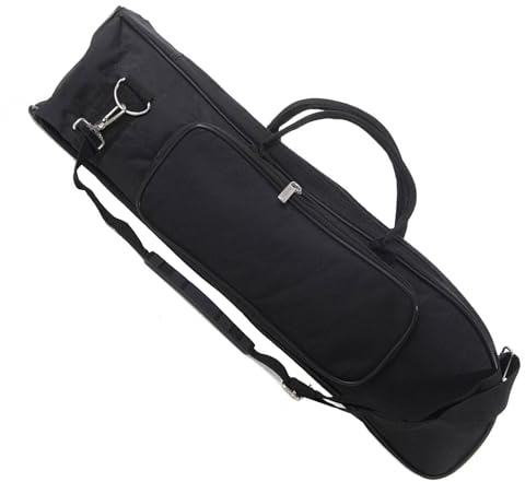 Sonew Bolsa de Trompeta de Tela Oxford Ligera y Portátil, Almacenamiento a Prueba de Arañazos con Doble Cremallera y Bolsillo Adicional