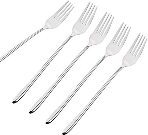 10pcs Long-handled Korean Stainless Steel Fork