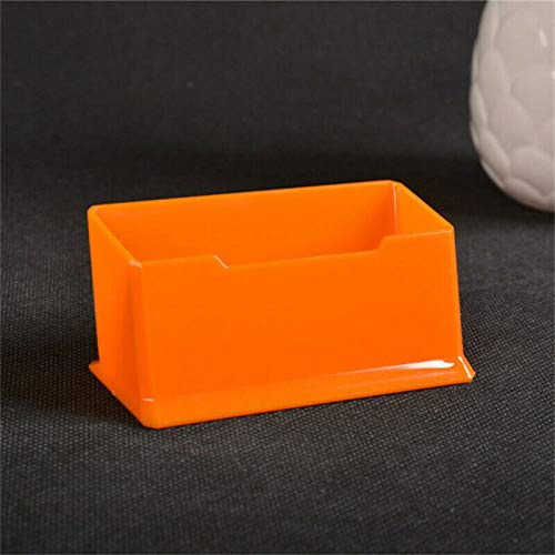 Supertool Visitenkartenhalter, Acryl, für Damen und Herren, 5 Stück, orange