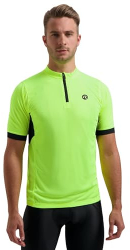 Rogelli Core - Radtrikot Kurzarm - Radtrikot für Rennrad - Herren | 3 Rückentaschen - Atmungsaktiv - Rundhals - Kurzer Reißverschluss - 3 Rückentaschen - Kurzarm - Temperatur 15 - 30 °C