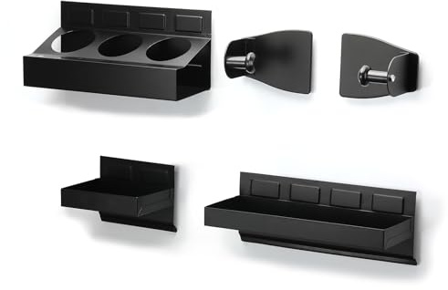 Mayouko Magnetic Toolbox Shelf, Tray and Holder, 4-Piece Magnetic Toolbox Tray Set Tool Box Cabinet Side Shelf Storage, Workshop