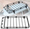 BOLORAMO Portaequipajes de Techo de Metal Estante de Equipaje de Techo de Base Ajustable para Modelo de Coche RC(Black)
