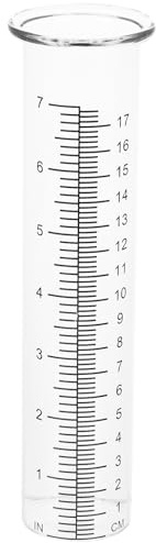 UPKOCH Professionelles Regenmesserrohr Aus Glas 8.27 Zoll Niederschlagsmesser Für Garten Landwirtschaft Und Klimaforschung Präziser Regenmesszylinder 2Er Set
