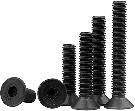 Sechskant-Zylinderschraube Flach Alle Kopf Maschine Bolt, M12, 45mm (4 Stück)