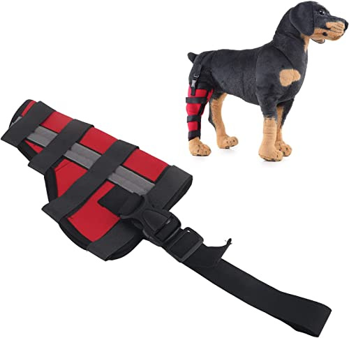 Hunde-Hinterbein-Bandage, Hunde-Hinterbein-Stallstütze, Haustier-Knieschützer, Wunden Verhindern, Kniebandage, Flexible Unterstützung, Behandlung von Verstauchungen, für die Genesung nach Operationen