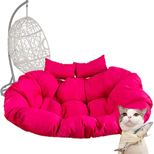 VRTTLKKFE Double Swing Chair Cushion,Hammock Chair Cushions, Thicken 2 Persons Seater Hanging Egg Swing Seat Cushion for Garden (B 115x80cm/45x32in)