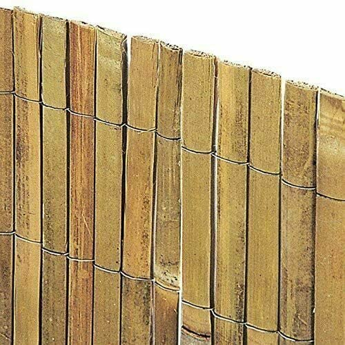 Arella Mezza Canna in Bamboo da esterno | Misure 1x3 mt, 1,5x3 mt, 2x3 mt | Perfette per Recinzioni Decorazioni Coperture Divisori Ombreggiante (1 x 3 Metri)