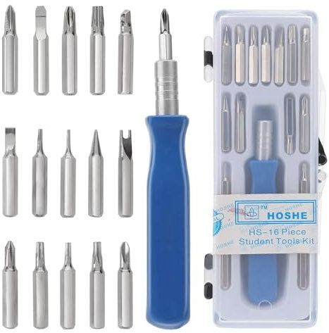 15 in 1 Precision Screwdriver Set, Small Pocket Screwdriver Set with Phillips Flathead Torx Y Screwdriver Bits, Mini Screwdrivers Kit for Electronics, PC,Laptop,Watch, Glass Repairing Tool