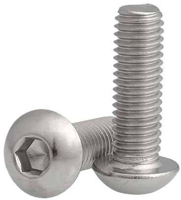 Aqxypas 304 Edelstahl Innensechskantschrauben Flachkopfschrauben M2 M2,5 M3 M4 M5 (Size : M2.5-3mm(50PCS))