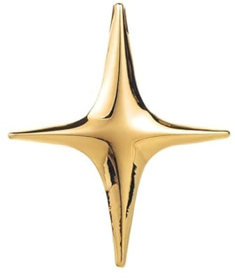 Broche Étoile Dorée Pour Femmes Et Hommes,En Acier Inoxydable Poli, Broches Simples, Épingles à Revers, Accessoires Uniques Pour Chapeau,Sac, Robe,Bijoux d'Anniversaire De Noël,Cadeau Unisexe