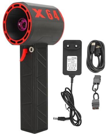 Plumeau à Air comprimé 1,4 Kg, Poids de Soufflage, Plumeau à Air électrique avec Moteur sans Balais de 64 Mm, 11 Lames (Prise UE 100‑240 V)