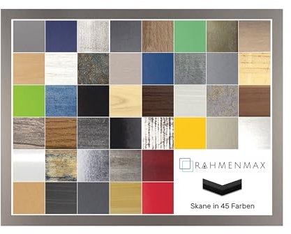 RahmenMax Skane Puzzlerahmen Bilderrahmen Posterrahmen 60 x 80 cm Anthrazit Passgenau Handgefertigt inklusive klarer Acryl Verglasung