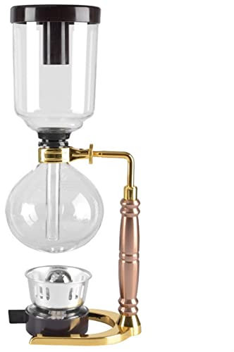 HUAIMEN Coffee Maker Coffee Pot Home Style Siphon Coffee Maker Tea Siphon Pot Vacuum Coffeemaker Glass Type Coffee Machine Filter