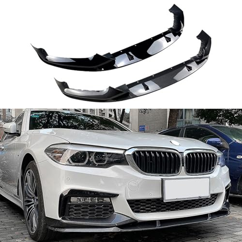 WCSMHYW Auto Frontlippe Frontspoiler für BMW 5 Series G30 Early M Sport 2018 2019 2020, Car Frontlippe Splitter Wing Frontstoßstangenlippe Auto Zubehör, Carbon Fiber Texture