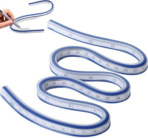 Kurvenlineal Schneiderbedarf,Lineal 60 Cm,Kurvenschablone,Biegbar Lineal Flexibel,Professionell Flexibles Lineal,Kann Zum NäHen,Zeichnen,Modedesign Und Zur Holzbearbeitung Verwendet Werden