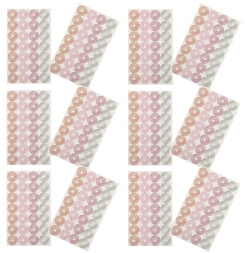 DOITOOL Reforzadores de Agujeros Pegatinas Adhesivas para Papel Suelto 16 Hojas 28 Stickers