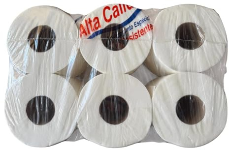 Kimia Papier Essuie-Tout Micro-Points Haute Qualité, 6 Rouleaux, Super Résistant, Multicolore