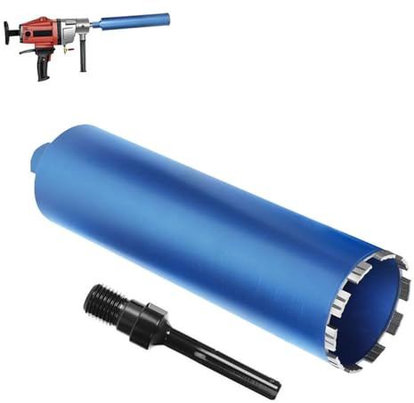 1 ¼ UNC Diamantbohrkrone Ø 162mm L 460mm 12 Segmente SDS-Max Beton Fliesen | mit 10mm Turbo, Dosensenker Diamant-Bohrkron Kernbohrkrone für Kernbohrgeräte, Nass- / Trocken Bohrkrone Fliesenbohrer