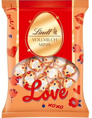 Lindt Schokolade | Mini-Eier Vollmilch Message Edition | 180g | Mini Vollmilch-Schokoladeneier | Osterschokolade | Perfekte Oster-Schokolade zum Teilen & Genießen