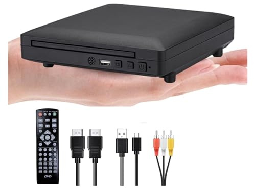 Mini Lecteur DVD HD Câble HDMI Et RCA 1080p PAL/NTSC Intégré dans Toutes Les Zones Lecteur CD Domestique USB 2.0 Mémoire De Point D'arrêt
